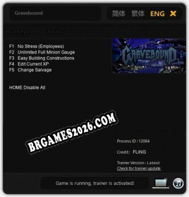 Gravebound Trainer - 5 funções [Download Gratuito]