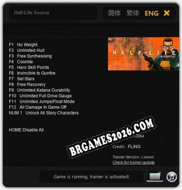 Cheats e trainer Half-Life Source +13 [Verificado funcionando]