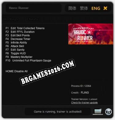 Havoc Runner: TRAINER E CHEATS (V1.0.54)
