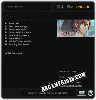 Cheats e trainer Heart Agency +8 [Verificado funcionando]