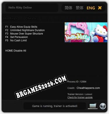Trainer para Hello Kitty Online [v1.0.8]