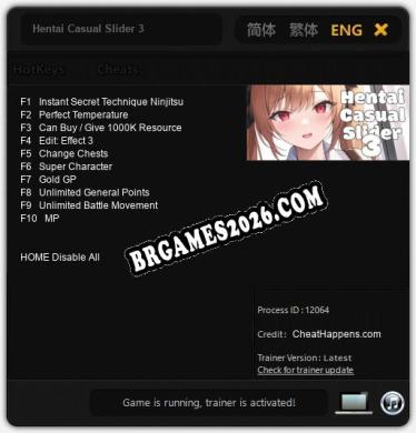 Trainer para Hentai Casual Slider 3 [v1.0.8]