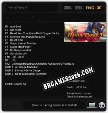 Hentai Furry 3 - Cheat Trainer +15 [Edição dR.oLLe]