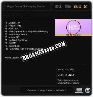 Cheats Higgs Boson Challenging Puzzle - Trainer v2.8 por dR.oLLe