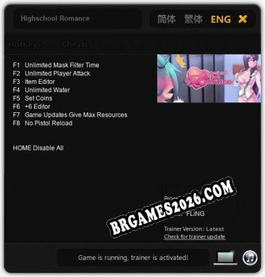 Highschool Romance - Trainer Funcional +8 funções