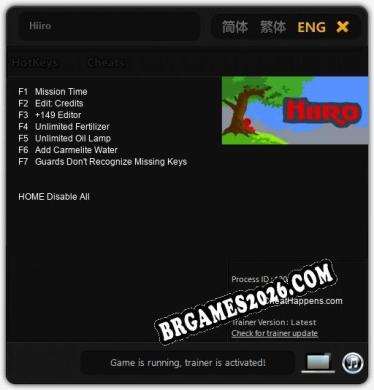 Hiiro - Trainer Funcional +7 funções