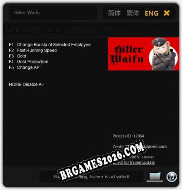 Hitler Waifu Trainer +5 by CheatHappens.com [Última versão]