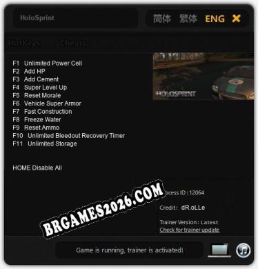 Trainer para HoloSprint [v1.0.4]