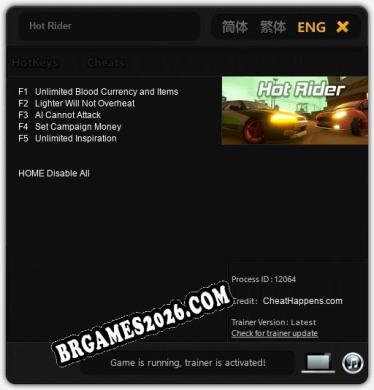 Trainer para Hot Rider [v1.0.7]