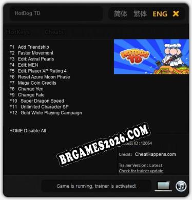 HotDog TD: TRAINER E CHEATS (V1.0.42)