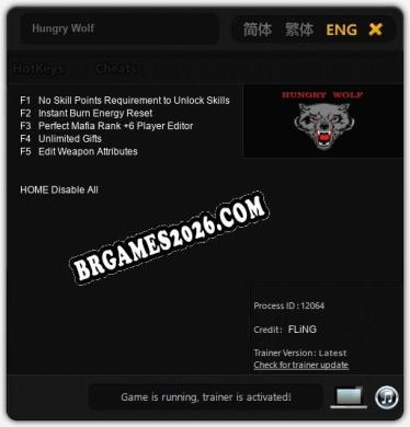 Hungry Wolf Trainer - 5 funções [Download Gratuito]