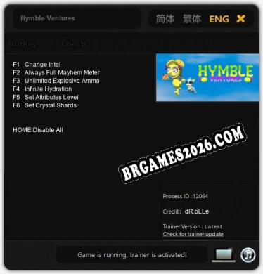 Cheats e trainer Hymble Ventures +6 [Verificado funcionando]