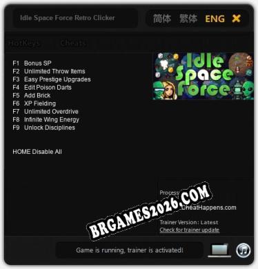 Idle Space Force Retro Clicker Trainer - 9 funções [Download Gratuito]