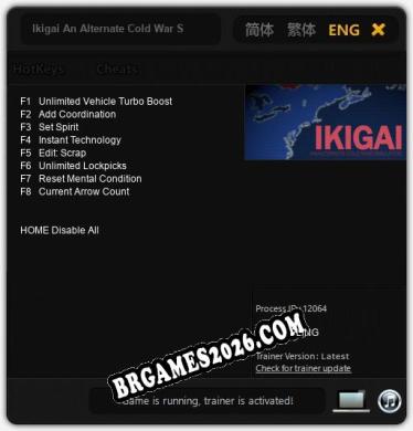 Ikigai An Alternate Cold War Simulator: Trainer Atualizado v1.2 (todos os cheats)
