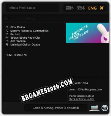 Trainer para Infinite Pixel Battles [v1.0.4]
