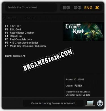 Cheats Inside the Crow´s Nest - Trainer v5.8 por FLiNG