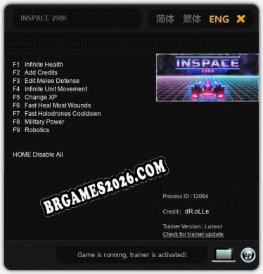 Trainer para INSPACE 2980 [v1.0.6]