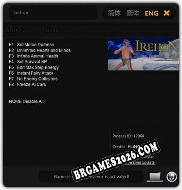 Irehon Trainer - 8 funções [Download Gratuito]