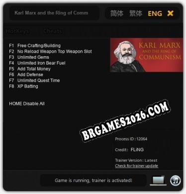 Trainer para Karl Marx and the Ring of Communism [v1.0.4]
