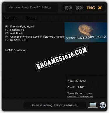 Kentucky Route Zero PC Edition: Cheats, Trainer +5 [FLiNG]