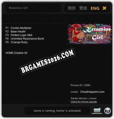 Ketamine Girl: Trainer +5 [v1.6]