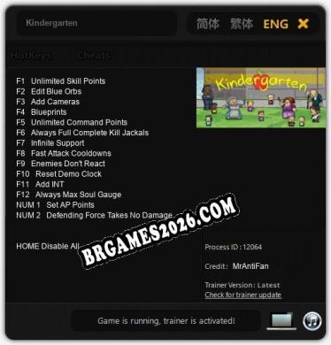 Kindergarten: Trainer Gratuito (+14 cheats)