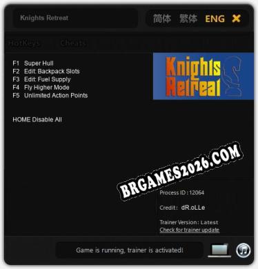 Trainer Knights Retreat [PC] - 5 funções ativas