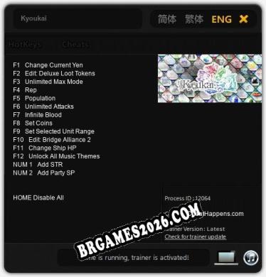 Kyoukai Trainer - 14 funções [Download Gratuito]