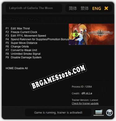 Labyrinth of Galleria The Moon Society: Cheats, Trainer +9 [dR.oLLe]