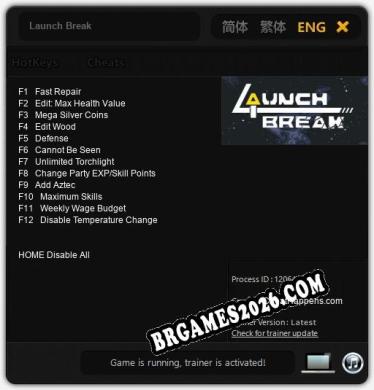 Launch Break: TRAINER E CHEATS (V1.0.5)