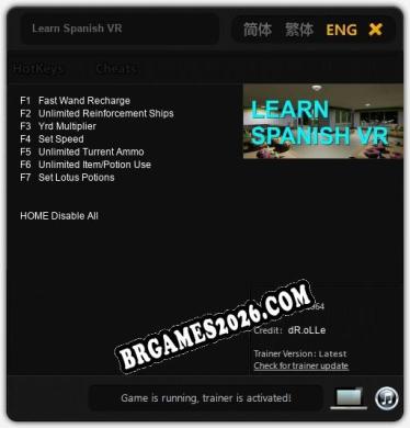 Learn Spanish VR: TRAINER E CHEATS (V1.0.81)