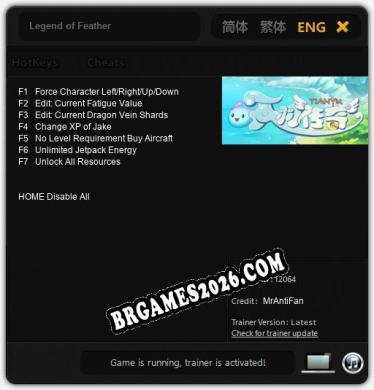 Legend of Feather: Trainer +7 [v1.1]