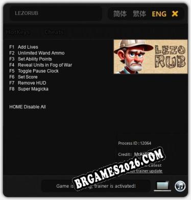 LEZORUB: Trainer Completo (v2.0.88)