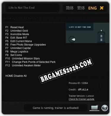 Life Is Not The End - Cheat Trainer +12 [Edição dR.oLLe]