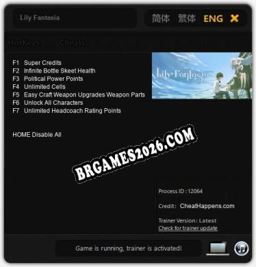 Trainer para Lily Fantasia [v1.0.4]