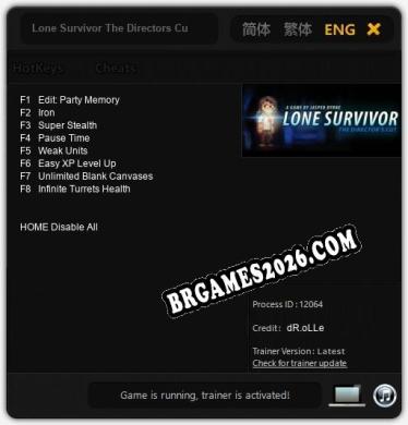 Lone Survivor The Directors Cut Trainer +8 by dR.oLLe [Última versão]