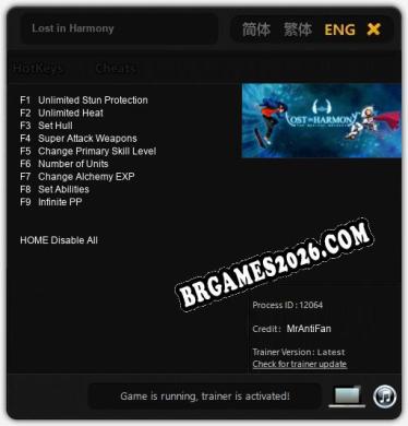 Lost in Harmony: Cheats, Trainer +9 [MrAntiFan]