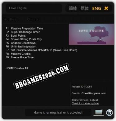 Love Engine: Cheats, Trainer +9 [CheatHappens.com]