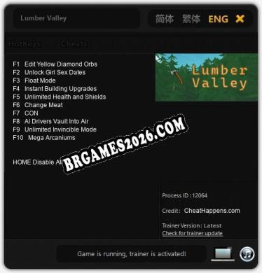 Lumber Valley - Cheat Trainer +10 [Edição CheatHappens.com]
