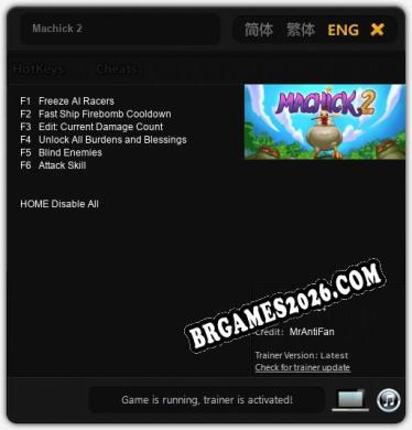 Trainer Machick 2 [PC] - 6 funções ativas