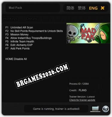 Mad Pack - Cheat Trainer +7 [Edição FLiNG]