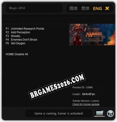 Cheats e trainer Magic 2014 +5 [Verificado funcionando]