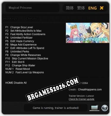 Trainer para Magical Princess [v1.0.7]