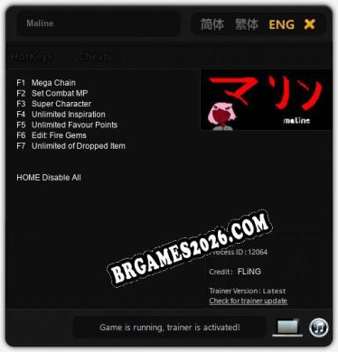 Maline: Cheats, Trainer +7 [FLiNG]