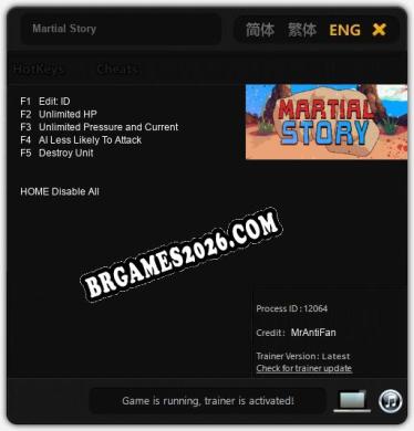 Trainer para Martial Story [v1.0.8]