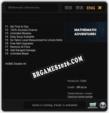 Cheats Mathematic Adventures - Trainer v4.9 por dR.oLLe