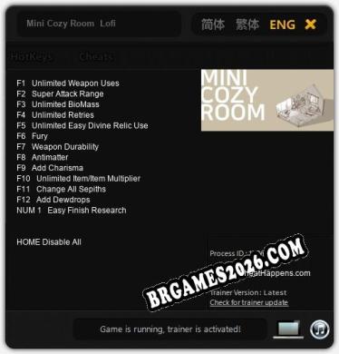 Trainer para Mini Cozy Room  Lofi [v1.0.8]