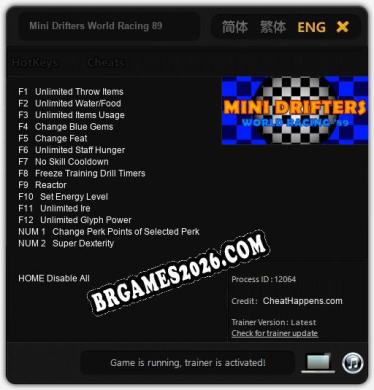 Mini Drifters World Racing 89 - Cheat Trainer +14 [Edição CheatHappens.com]