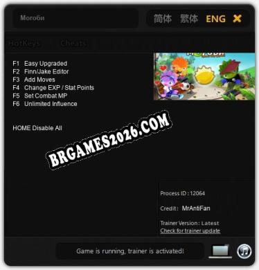 Могоби: TRAINER E CHEATS (V1.0.38)