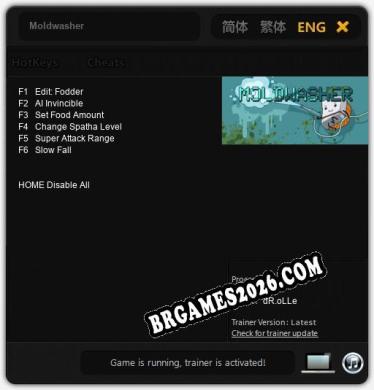 Trainer e cheats para Moldwasher - 6 opções